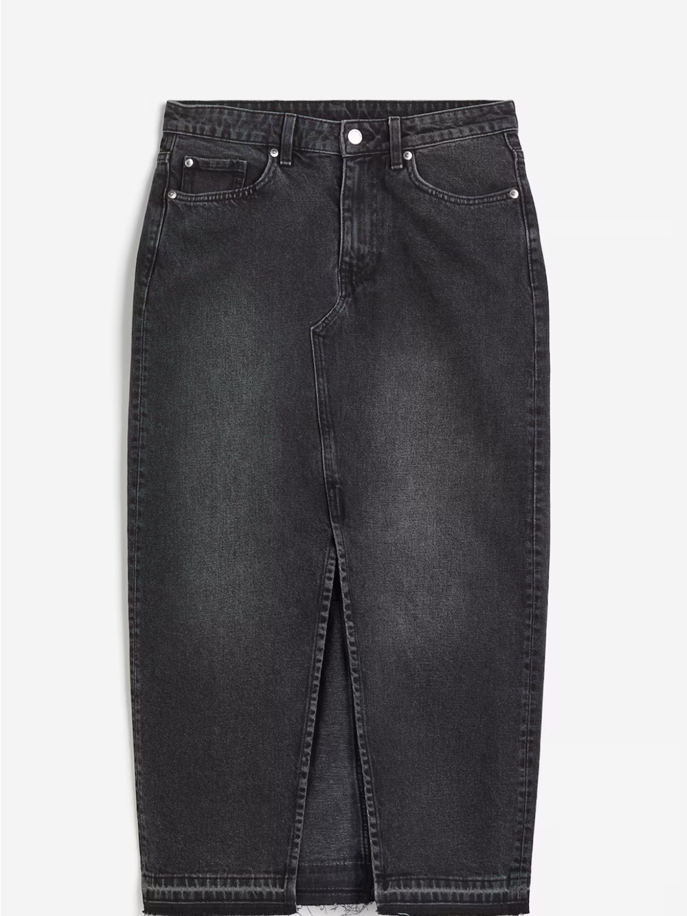 H&M Black Denim Skirt